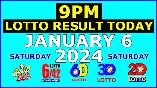 9pm Lotto Result Today January 6 2024 Saturday [upl. by Hillari593]