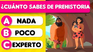 Test de la prehistoria 🧐🦣 ¿Cuánto sabes de la prehistoria TriviaTestQuiz [upl. by Zilber746]