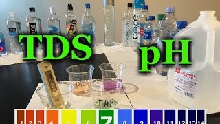 Best bottled water pH TDS test vs tap distilled water alkalinity and acidity [upl. by Dryfoos]