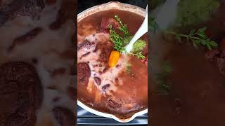 Oxtail stew peas  Jamaican food shorts [upl. by Steck975]