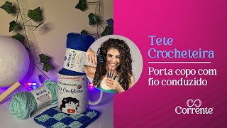 Porta copo com fio conduzido [upl. by Annalla]