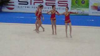 G Ritmica Pesaro finale campionati nazionali C2 CL Nicole Alice Chiara Michela [upl. by Siletotsira]