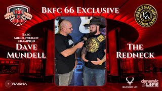 BKFC Middleweight Champ Dave Mundell says BKFC UK Champ Danny Christie isnt on the same level [upl. by Atikal]