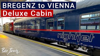 TRIP REPORT  ÖBB Nightjet  Bregenz to Vienna  Deluxe Sleeper cabin  The only domestic Nachtzug [upl. by Rheinlander]