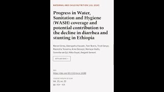 Progress in Water Sanitation and Hygiene WASH coverage and potential contribution   RTCLTV [upl. by Anividul]