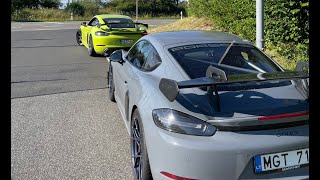 Porsche GT4 RS vs GT4 RS at Nürburgring GP Circuit  214 pace  Serge Track Days GT4RS [upl. by Hoem802]