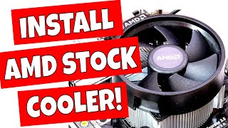 How To Install AMD CPU amp Stock Wraith Cooler Quick amp Easy [upl. by Orpha]