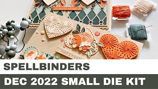 174 Spellbinders December 2022 Small Die Kit  Card Inspirations [upl. by Aihsined262]