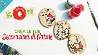 Crea le tue decorazioni di Natale con il legno [upl. by Annis986]