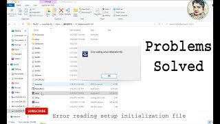 Error reading setup initialization file [upl. by Bannon]