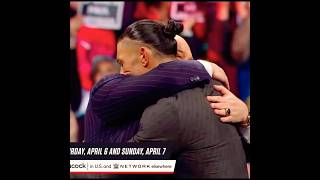 Roman reigns acknowledge Paul heyman on the induction of HOF shorts wwe romanreigns paulheyman [upl. by Anawaj]