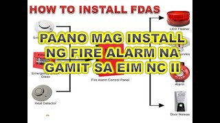 HOW TO INSTALL FIRE ALARM SYSTEM FDAS [upl. by Anadroj]