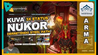 Kuva Nukor Build com 3x Status Derretendo Inimigos do Steel Path do seu Warframe [upl. by Leuas]