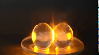 Plasma from grapes in microwave oven [upl. by Aihsiyt]