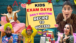 Kids Exam Days Daily Routine  Recipe To Success  RS 1313 VLOGS  Ramneek Singh 1313 [upl. by Cohlette]