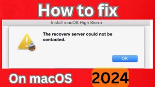 FIXED  macOS Internet Recovery How I Fixed the Recovery Server Could Not Be Contacted [upl. by Adore]