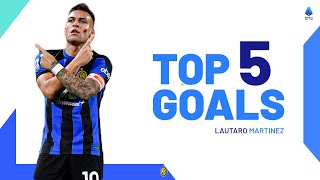 Lautaro Martinezs Top 5 Goals  Top Goals  Serie A 202324 [upl. by Nosnaj280]