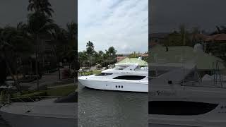 PIRATE RADIO 80 Hatteras Yacht 3 million yacht in someone’s backyard Delray Beach Boca Raton [upl. by Nats850]