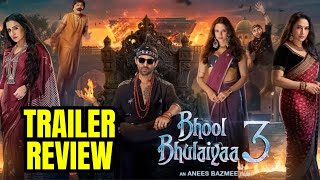 Bhool Bhulaiyaa3 Movie Trailer Review  KRK krkreview kartik bhoolbhulaiyaa3 triptidimri krk [upl. by Ashlen]