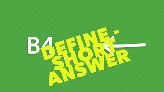 HSC Terms  Define Short answer [upl. by Elinore]