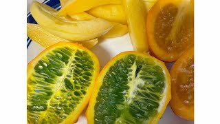 SLICING TAMARILLOHORNED MELON amp PEPINO MELON  FRUITS [upl. by Guild]