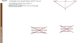 Exercice Démontrer que lon a un losange [upl. by Croydon]