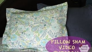 How to make a Pillow Sham DIY Tutorial amp Giveaway [upl. by Benton]