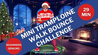 PreChristmas Fun Walk Bounce Mini Trampoline Challenge [upl. by Limhaj]