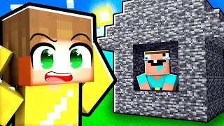 NOOB GEVANGEN In BEDROCK HUIS Minecraft Survival [upl. by Eanehs]