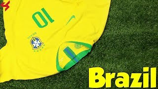 World Cup 2018 Nike Home Brazil VaporKnit Neymar JR Jersey Unboxing  Review [upl. by Corder]