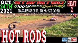 Stansted Raceway HOT RODS HEAT 2 241021 Bangerracing DirtRacing racing race freetowatch [upl. by Aham900]