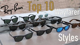 Top 10 RayBan Wayfarer Sunglasses Styles [upl. by Dihgirb975]