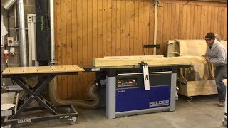 Felder AD951 in Action  Mega planer thicknesser [upl. by Albertson]