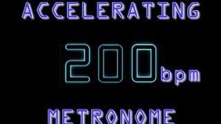 Metronome speed ramp 96200 bpm Crush Guitar amp Drum Speed going slow to fast [upl. by Nibuz272]