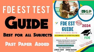 FDE EST Guide  Best Book for Test Preparation  FDE EST Test Study Material  Book Review [upl. by Eelnodnarb647]