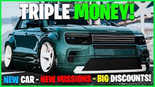 NEW CONTENT NEW CAR TRIPLE MONEY DISCOUNTS amp MORE  GTA ONLINE WEEKLY UPDATE [upl. by Aerua]