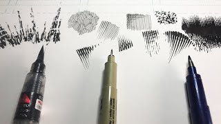 Pen and Ink Cross Hatching Exercises [upl. by Keiryt]