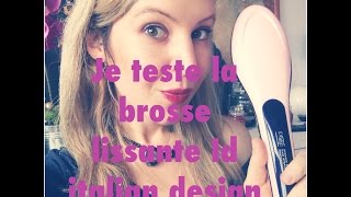 Je teste la brosse lissante cheveux IDItalian Design Postquam [upl. by Imaj458]