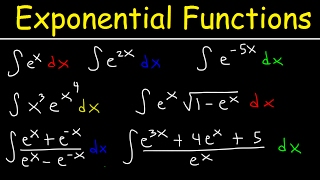 Integrating Exponential Functions By Substitution  Antiderivatives  Calculus [upl. by Taka]