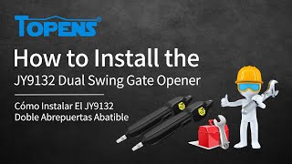 TOPENS JY9132 Gate Opener Installation Video [upl. by Tolmann487]