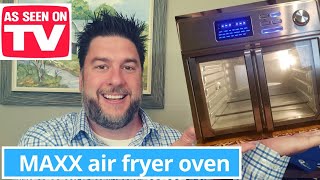 MAXX Air Fryer oven review 1 unbox setup and test out the KALORIK Maxx Air Fryer 159 [upl. by Kacie]