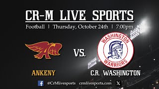 HS Football Ankeny at CR Washington 102424 [upl. by Ahcsas]