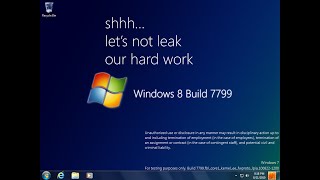 Taking a look at Windows 8 Build 7799 [upl. by Ecnarwal858]