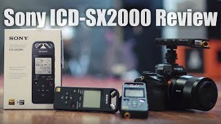 Sony ICDSX2000 Digital Audio Recorder Unboxing and Review [upl. by Nena]