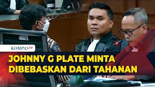 Pengacara Minta Johnny G Plate Dibebaskan dari Tahanan Saat Bacakan Eksepsi [upl. by Ardua585]