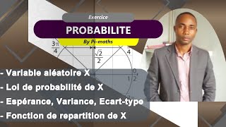 LOI DE PROBABILITE PARAMETRES DUNE VARIABLE amp FONCTION DE REPARTITION [upl. by Binni74]