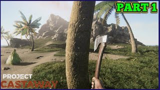 This NEW Survival Game Is AWESOME  Project Castaway Part 1 No Commentary [upl. by Ardis478]