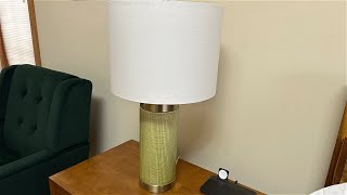 USumkky Light Creen Ceramic 245 inch Lamp Review [upl. by Namyaw851]