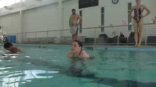 Lifeguarding Drill InLine Stabilization Progression Head Chin with Victim Face Down Submerged [upl. by Syramad285]