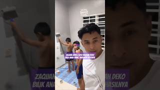 ZAQUAN ADHA amp AYU RAUDHAH DEKO BILIK ANAK2 [upl. by Bogie]